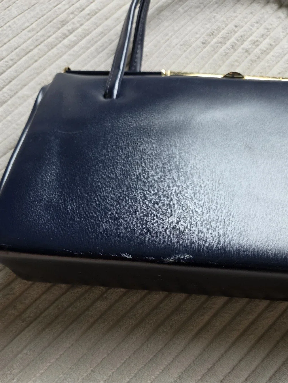Deep Navy Vintage Purse